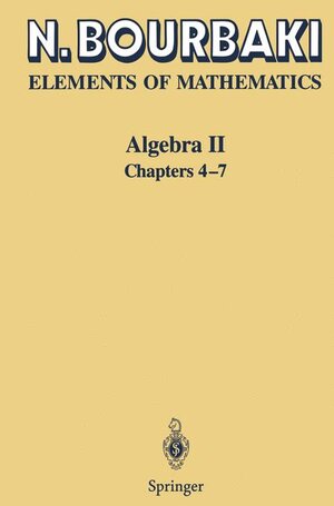 Buchcover Algebra II | N. Bourbaki | EAN 9783540193753 | ISBN 3-540-19375-8 | ISBN 978-3-540-19375-3