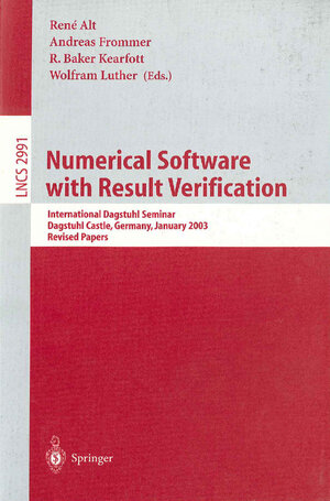 Buchcover Numerical Software with Result Verification  | EAN 9783540212607 | ISBN 3-540-21260-4 | ISBN 978-3-540-21260-7