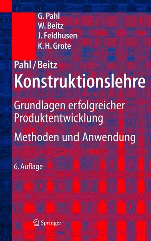 Buchcover Pahl/Beitz Konstruktionslehre | Gerhard Pahl | EAN 9783540220480 | ISBN 3-540-22048-8 | ISBN 978-3-540-22048-0