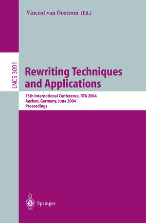 Buchcover Rewriting Techniques and Applications  | EAN 9783540221531 | ISBN 3-540-22153-0 | ISBN 978-3-540-22153-1