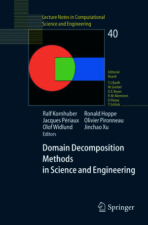 Buchcover Domain Decomposition Methods in Science and Engineering  | EAN 9783540268253 | ISBN 3-540-26825-1 | ISBN 978-3-540-26825-3