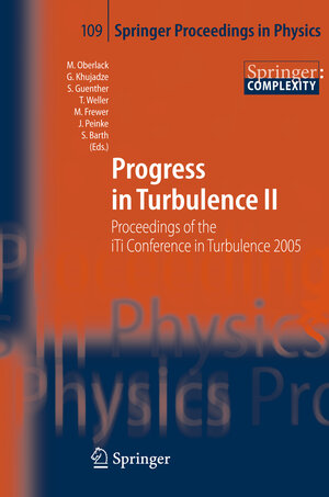 Buchcover Progress in Turbulence II  | EAN 9783540326038 | ISBN 3-540-32603-0 | ISBN 978-3-540-32603-8