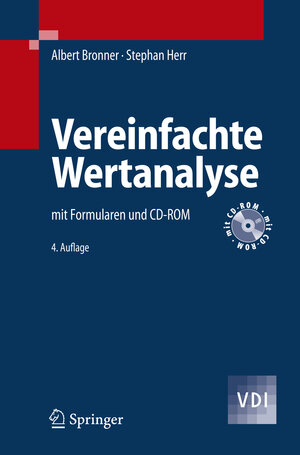Buchcover Vereinfachte Wertanalyse | Albert Bronner | EAN 9783540331377 | ISBN 3-540-33137-9 | ISBN 978-3-540-33137-7