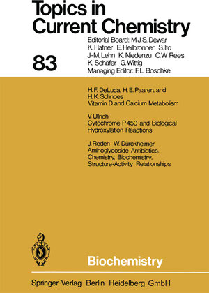 Buchcover Biochemistry | Hector F. DeLuca | EAN 9783540352488 | ISBN 3-540-35248-1 | ISBN 978-3-540-35248-8