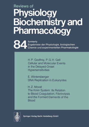 Buchcover Reviews of Physiology, Biochemistry and Pharmacology | R. H. Adrian | EAN 9783540356813 | ISBN 3-540-35681-9 | ISBN 978-3-540-35681-3