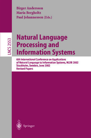 Buchcover Natural Language Processing and Information Systems | EAN 9783540362715 | ISBN 3-540-36271-1 | ISBN 978-3-540-36271-5