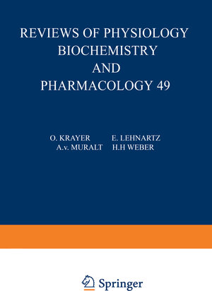 Buchcover Ergebnisse der Physiologie, Biologischen Chemie und Experimentellen Pharmakologie | O. Krayer | EAN 9783540366645 | ISBN 3-540-36664-4 | ISBN 978-3-540-36664-5