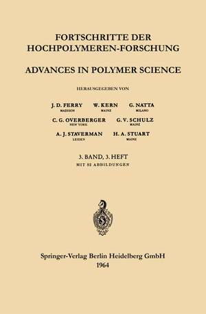 Buchcover Advances in Polymer Science / Fortschritte der Hochpolymeren-Forschung | Prof. Dr. J. D. Ferry | EAN 9783540370734 | ISBN 3-540-37073-0 | ISBN 978-3-540-37073-4