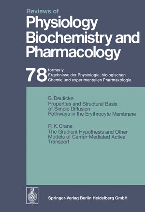 Buchcover Reviews of Physiology, Biochemistry and Pharmacology | R. H. Adrian | EAN 9783540379935 | ISBN 3-540-37993-2 | ISBN 978-3-540-37993-5