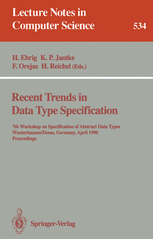 Buchcover Recent Trends in Data Type Specification | EAN 9783540384168 | ISBN 3-540-38416-2 | ISBN 978-3-540-38416-8