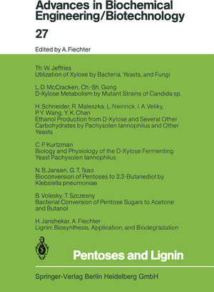 Buchcover Pentoses and Lignin | Y. K. Chan | EAN 9783540395546 | ISBN 3-540-39554-7 | ISBN 978-3-540-39554-6