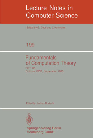 Buchcover Fundamentals of Computation Theory  | EAN 9783540396369 | ISBN 3-540-39636-5 | ISBN 978-3-540-39636-9