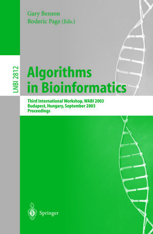 Buchcover Algorithms in Bioinformatics  | EAN 9783540397632 | ISBN 3-540-39763-9 | ISBN 978-3-540-39763-2