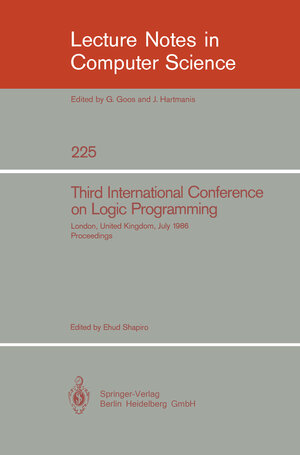 Buchcover Third International Conference on Logic Programming  | EAN 9783540398318 | ISBN 3-540-39831-7 | ISBN 978-3-540-39831-8