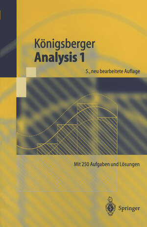 Buchcover Analysis 1 | Konrad Königsberger | EAN 9783540412823 | ISBN 3-540-41282-4 | ISBN 978-3-540-41282-3