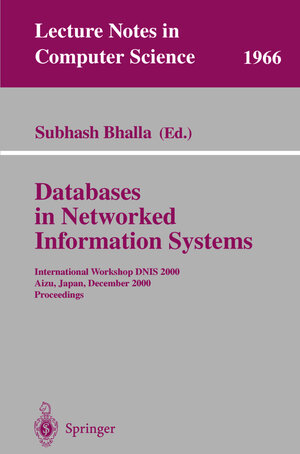 Buchcover Databases in Networked Information Systems  | EAN 9783540413950 | ISBN 3-540-41395-2 | ISBN 978-3-540-41395-0