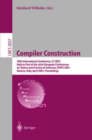 Buchcover Compiler Construction | Reinhard Wilhelm | EAN 9783540418610 | ISBN 3-540-41861-X | ISBN 978-3-540-41861-0