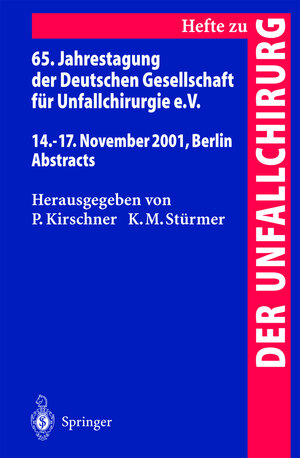 Buchcover 65. Jahrestagung der Deutschen Gesellschaft für Unfallchirurgie e.V.  | EAN 9783540427940 | ISBN 3-540-42794-5 | ISBN 978-3-540-42794-0