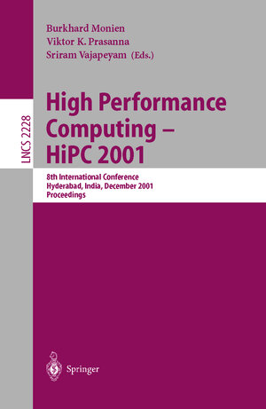 Buchcover High Performance Computing - HiPC 2001 | EAN 9783540430094 | ISBN 3-540-43009-1 | ISBN 978-3-540-43009-4