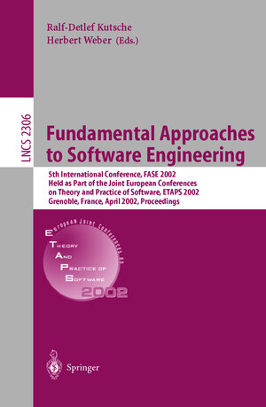 Buchcover Fundamental Approaches to Software Engineering  | EAN 9783540433538 | ISBN 3-540-43353-8 | ISBN 978-3-540-43353-8