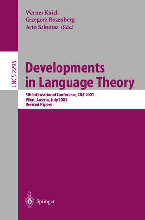 Buchcover Developments in Language Theory  | EAN 9783540460114 | ISBN 3-540-46011-X | ISBN 978-3-540-46011-4