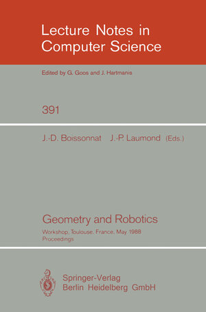 Buchcover Geometry and Robotics  | EAN 9783540467489 | ISBN 3-540-46748-3 | ISBN 978-3-540-46748-9