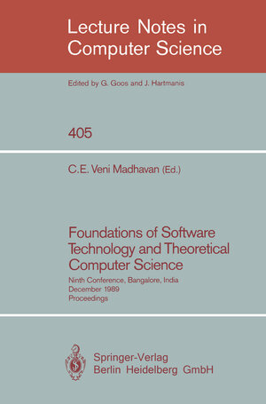 Buchcover Foundations of Software Technology and Theoretical Computer Science | EAN 9783540468721 | ISBN 3-540-46872-2 | ISBN 978-3-540-46872-1