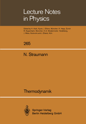 Buchcover Thermodynamik | Norbert Straumann | EAN 9783540472360 | ISBN 3-540-47236-3 | ISBN 978-3-540-47236-0