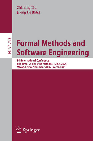 Buchcover Formal Methods and Software Engineering  | EAN 9783540474609 | ISBN 3-540-47460-9 | ISBN 978-3-540-47460-9