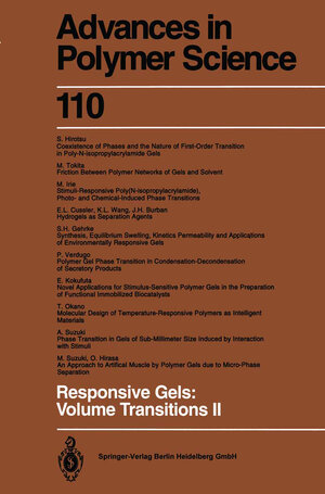 Buchcover Responsive Gels: Volume Transitions II | EAN 9783540478362 | ISBN 3-540-47836-1 | ISBN 978-3-540-47836-2
