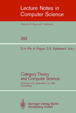 Buchcover Category Theory and Computer Science | EAN 9783540480068 | ISBN 3-540-48006-4 | ISBN 978-3-540-48006-8