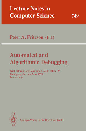Buchcover Automated and Algorithmic Debugging | EAN 9783540481416 | ISBN 3-540-48141-9 | ISBN 978-3-540-48141-6