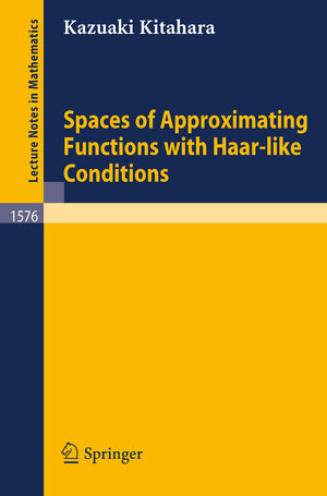 Buchcover Spaces of Approximating Functions with Haar-like Conditions | Kazuaki Kitahara | EAN 9783540484042 | ISBN 3-540-48404-3 | ISBN 978-3-540-48404-2