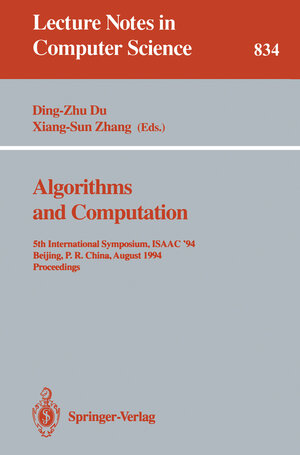 Buchcover Algorithms and Computation | EAN 9783540486534 | ISBN 3-540-48653-4 | ISBN 978-3-540-48653-4