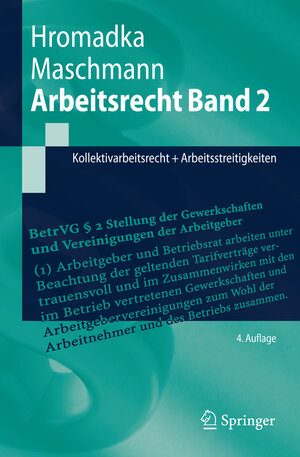 Buchcover Arbeitsrecht Band 2 | Wolfgang Hromadka | EAN 9783540487319 | ISBN 3-540-48731-X | ISBN 978-3-540-48731-9