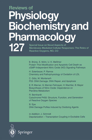 Buchcover Reviews of Physiology, Biochemistry and Pharmacology  | EAN 9783540494539 | ISBN 3-540-49453-7 | ISBN 978-3-540-49453-9
