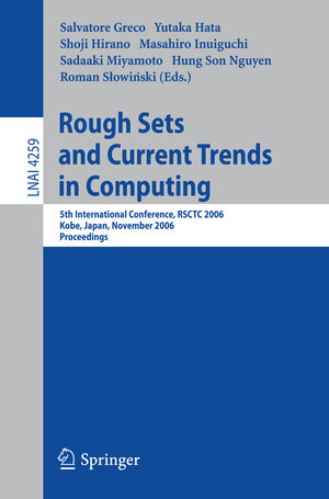 Buchcover Rough Sets and Current Trends in Computing | EAN 9783540498421 | ISBN 3-540-49842-7 | ISBN 978-3-540-49842-1