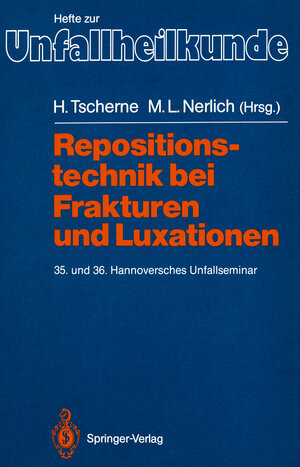 Buchcover Repositionstechnik bei Frakturen und Luxationen  | EAN 9783540500964 | ISBN 3-540-50096-0 | ISBN 978-3-540-50096-4