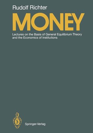 Buchcover Money | Rudolf Richter | EAN 9783540502531 | ISBN 3-540-50253-X | ISBN 978-3-540-50253-1