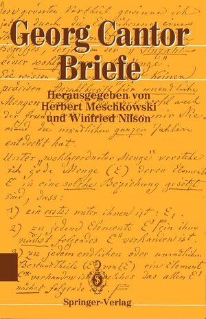 Buchcover Briefe | Georg Cantor | EAN 9783540506218 | ISBN 3-540-50621-7 | ISBN 978-3-540-50621-8