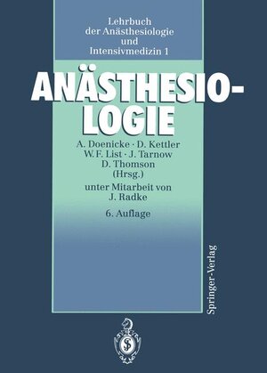 Buchcover Anästhesiologie  | EAN 9783540508816 | ISBN 3-540-50881-3 | ISBN 978-3-540-50881-6