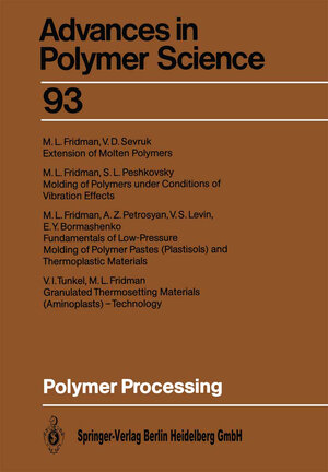 Buchcover Polymer Processing  | EAN 9783540513766 | ISBN 3-540-51376-0 | ISBN 978-3-540-51376-6