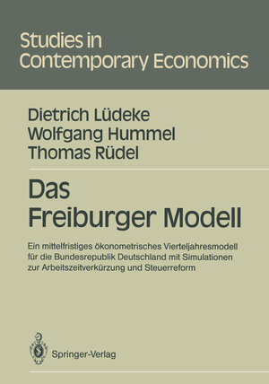 Buchcover Das Freiburger Modell | Dietrich Lüdeke | EAN 9783540514558 | ISBN 3-540-51455-4 | ISBN 978-3-540-51455-8