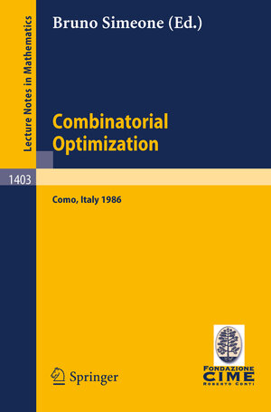 Buchcover Combinatorial Optimization  | EAN 9783540517979 | ISBN 3-540-51797-9 | ISBN 978-3-540-51797-9