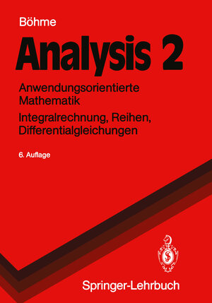 Buchcover Analysis 2 | Gert Böhme | EAN 9783540536529 | ISBN 3-540-53652-3 | ISBN 978-3-540-53652-9