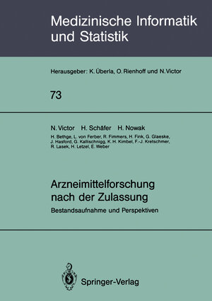 Buchcover Arzneimittelforschung nach der Zulassung | N. Victor | EAN 9783540537984 | ISBN 3-540-53798-8 | ISBN 978-3-540-53798-4
