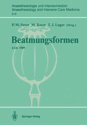 Buchcover Beatmungsformen  | EAN 9783540538400 | ISBN 3-540-53840-2 | ISBN 978-3-540-53840-0