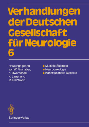 Buchcover Multiple Sklerose Neuroonkologie Konstitutionelle Dyslexie  | EAN 9783540539056 | ISBN 3-540-53905-0 | ISBN 978-3-540-53905-6