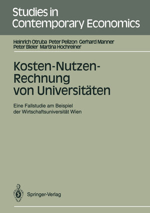 Buchcover Kosten-Nutzen-Rechnung von Universitäten | Heinrich Otruba | EAN 9783540539902 | ISBN 3-540-53990-5 | ISBN 978-3-540-53990-2