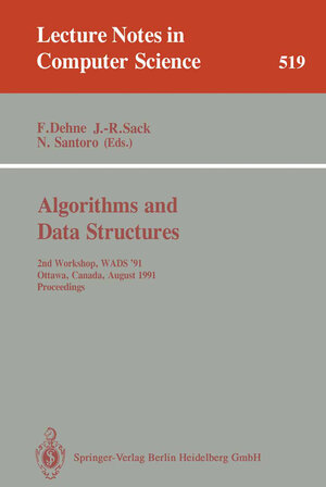 Buchcover Algorithms and Data Structures  | EAN 9783540543435 | ISBN 3-540-54343-0 | ISBN 978-3-540-54343-5